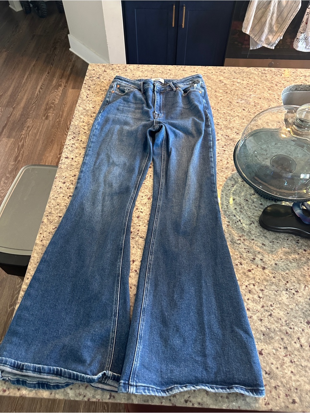 Just Black Medium Blue Flare Jeans